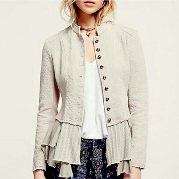 Free People Jackets & Blazers - Rare Free People Victorian Military Jacket Coat